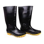 BLACK SAFETY GUMBOOT WITH PENETRATION PROTECTION